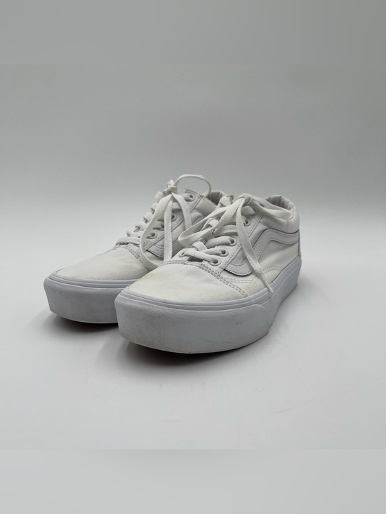 Vans Shoes - VANS Old Skool Platform White Shoes Women’s Size 7 Unisex Skate Sneakers Casual